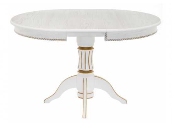 Деревянный стол Павия 100 молочный / золотая патина в Каменске-Уральском