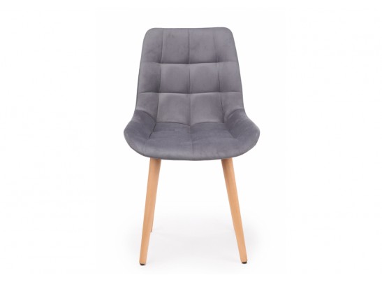 Деревянный стул Челси 360 темно-серый (zd 995) / светлое дерево в Каменске-Уральском