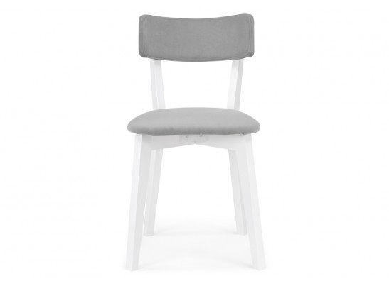 Деревянный стул Гилмар серый велюр / белый в Каменске-Уральском