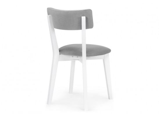 Деревянный стул Гилмар серый велюр / белый в Каменске-Уральском