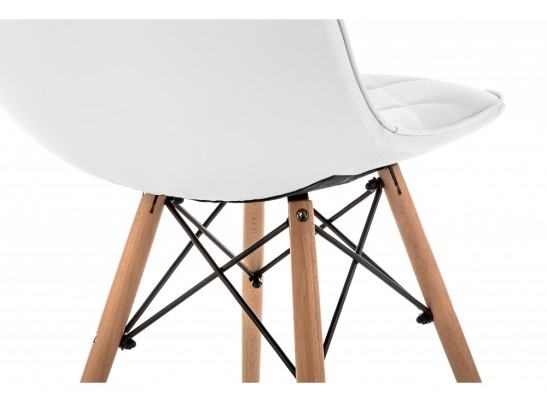 Деревянный стул Kvadro 1 white / wood в Каменске-Уральском