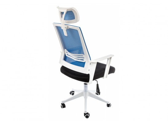 Компьютерное кресло Dreamer белое / черное / голубое в Каменске-Уральском