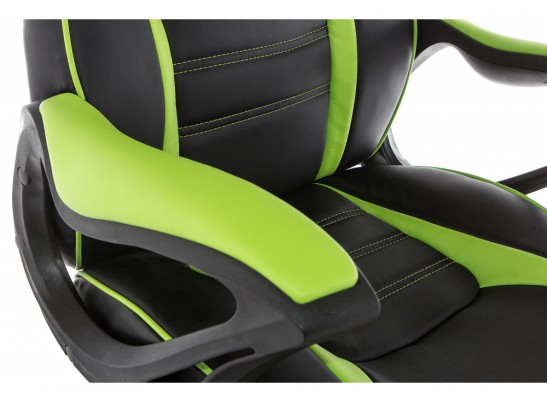 Компьютерное кресло Monza черное / зеленое в Каменске-Уральском