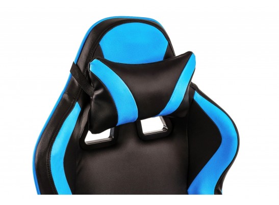Компьютерное кресло Racer черное / голубое в Каменске-Уральском