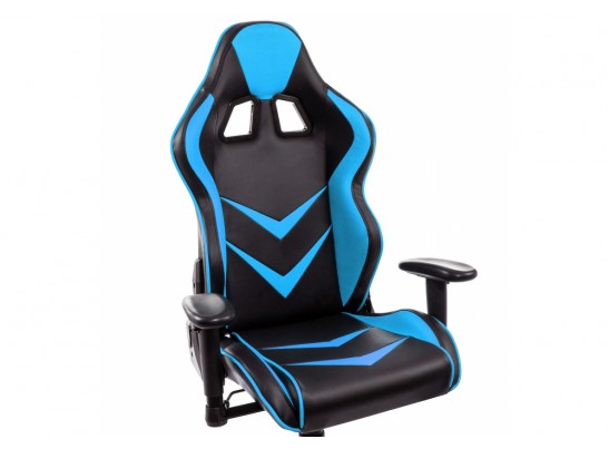 Компьютерное кресло Racer черное / голубое в Каменске-Уральском