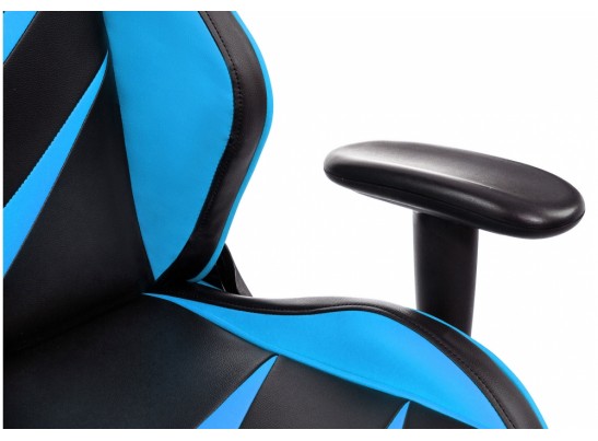 Компьютерное кресло Racer черное / голубое в Каменске-Уральском