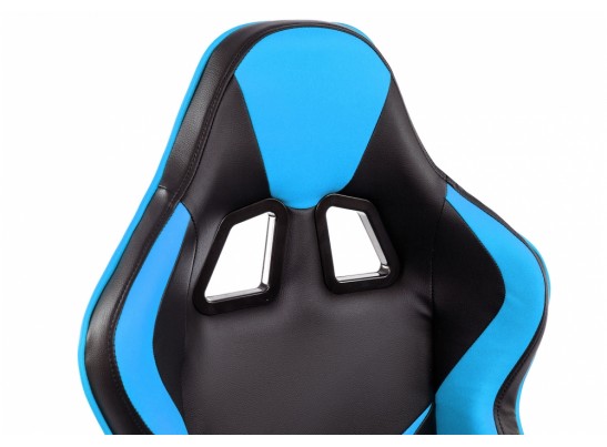 Компьютерное кресло Racer черное / голубое в Каменске-Уральском