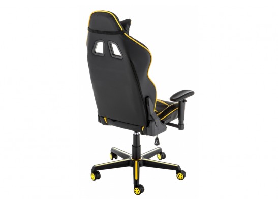 Компьютерное кресло Racer черное / желтое в Каменске-Уральском