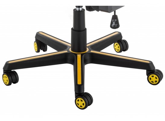 Компьютерное кресло Racer черное / желтое в Каменске-Уральском