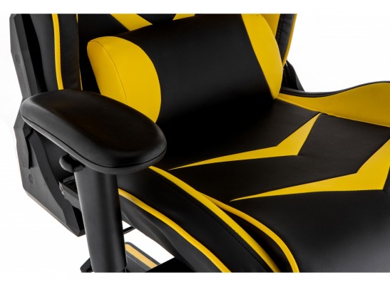 Компьютерное кресло Racer черное / желтое в Каменске-Уральском