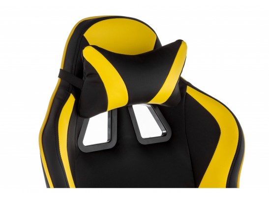 Компьютерное кресло Racer черное / желтое в Каменске-Уральском