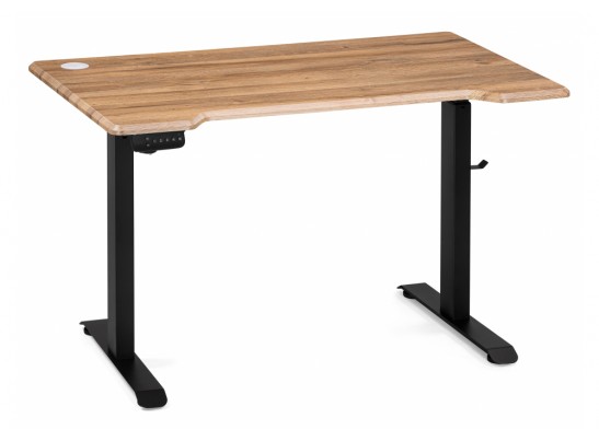 Компьютерный стол Маркос с механизмом подъема 120х75х75 дуб вотан / черный в Каменске-Уральском