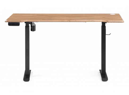 Компьютерный стол Маркос с механизмом подъема 140х80х75 дуб вотан / черный в Каменске-Уральском