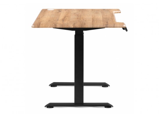 Компьютерный стол Маркос с механизмом подъема 140х80х75 дуб вотан / черный в Каменске-Уральском