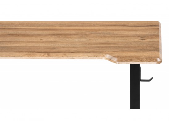 Компьютерный стол Маркос с механизмом подъема 140х80х75 дуб вотан / черный в Каменске-Уральском