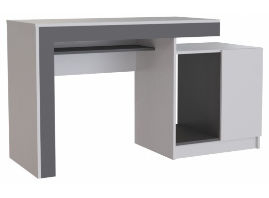 Компьютерный стол Модена белый / графит в Каменске-Уральском