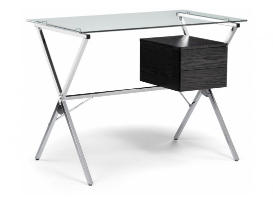 Компьютерный стол Monki black / chrome в Каменске-Уральском