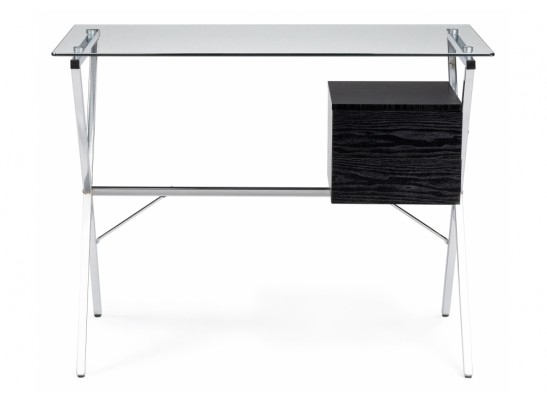 Компьютерный стол Monki black / chrome в Каменске-Уральском