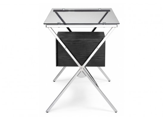 Компьютерный стол Monki black / chrome в Каменске-Уральском