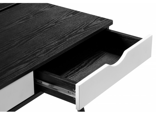 Компьютерный стол Soho black grained / white в Каменске-Уральском