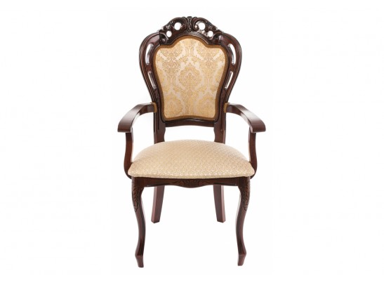 Кресло Bronte вишня / бежевый патина в Каменске-Уральском