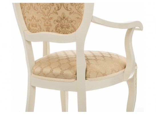 Кресло Лауро патина золото / бежевый тесьма 11 в Каменске-Уральском