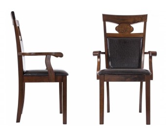 Кресло Luiza dirty oak / dark brown