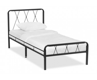 Односпальная кровать Иоханна 18 90х200 черная
