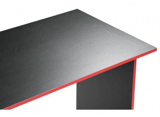 Письменный стол Эрмтрауд 110х60х75 черный / красный в Каменске-Уральском