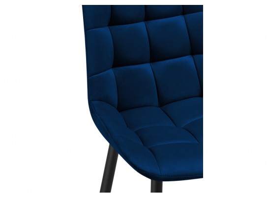 Полубарный стул Алст велюр синий / черный в Каменске-Уральском