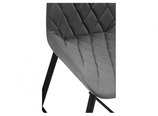 Полубарный стул Баодин К Б/К темно-серый / черный в Каменске-Уральском