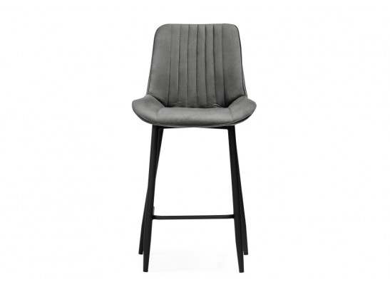 Полубарный стул Седа велюр темно-серый / черный в Каменске-Уральском