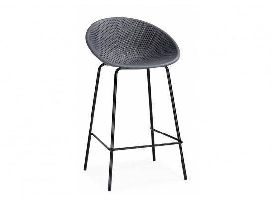 Полубарный стул Zeta dark grey / black в Каменске-Уральском