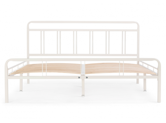 Полутораспальная кровать Рейк 140х200 белая в Каменске-Уральском