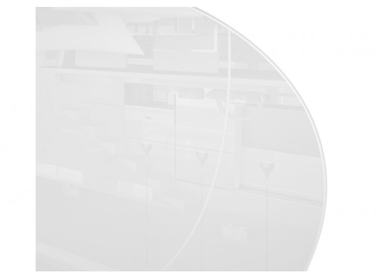 Стеклянный стол Абилин 100х76 ультра белое стекло / дуб вотан / белый матовый в Каменске-Уральском