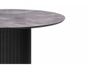Стеклянный стол Гравент 110 кристл серый мрамор / черный