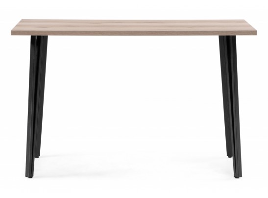 Стол Денвер Лофт 120 25 мм дуб делано светлый / черный матовый в Каменске-Уральском