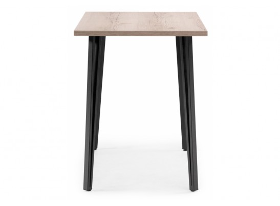 Стол Денвер Лофт 120 25 мм дуб делано светлый / черный матовый в Каменске-Уральском