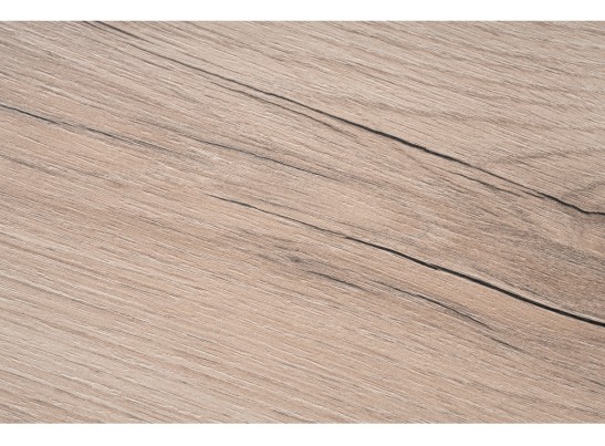 Стол Денвер Лофт 120 25 мм дуб делано светлый / черный матовый в Каменске-Уральском