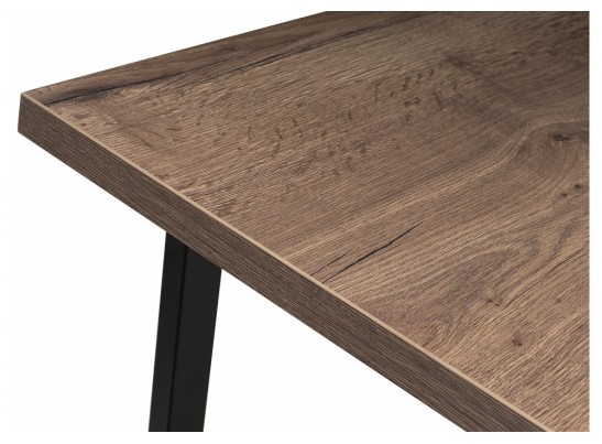 Стол Эльпатия 130 дуб велингтон / черный матовый в Каменске-Уральском