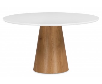 Стол Huge 120х75 white / brown