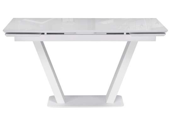 Стол на тумбе Конор 140(200)х80х73 ультра белый / белый в Каменске-Уральском