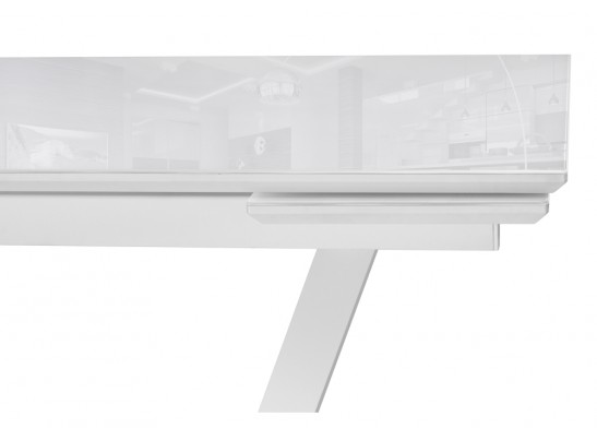 Стол на тумбе Конор 140(200)х80х73 ультра белый / белый в Каменске-Уральском