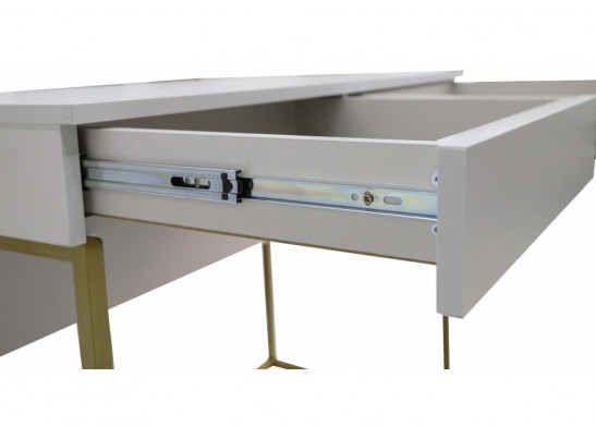 Стол письменный Аделина-4 кашемир / золотой в Каменске-Уральском