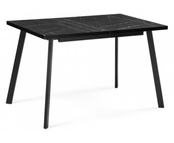 Стол Цефей 120(160)х75х75 файерстоун / черный матовый