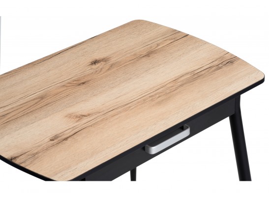 Стол Вики 90х60х77 делано / черный в Каменске-Уральском