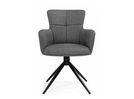 Стул на металлокаркасе Atlanta 1 крутящийся серый / черный в Каменске-Уральском