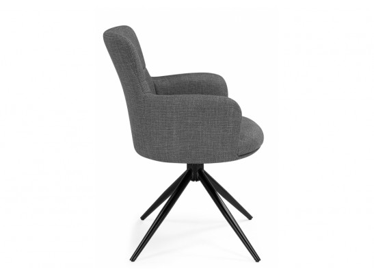 Стул на металлокаркасе Atlanta 1 крутящийся серый / черный в Каменске-Уральском