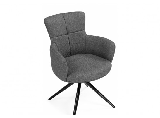 Стул на металлокаркасе Atlanta 1 крутящийся серый / черный в Каменске-Уральском