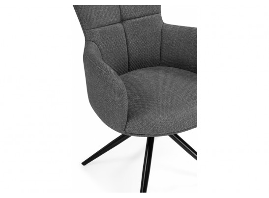 Стул на металлокаркасе Atlanta 1 крутящийся серый / черный в Каменске-Уральском